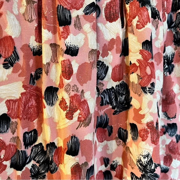 Northern Reflections Sleeveless Blouse Size Large, Rust, Black, Cream - Picture 2 of 5